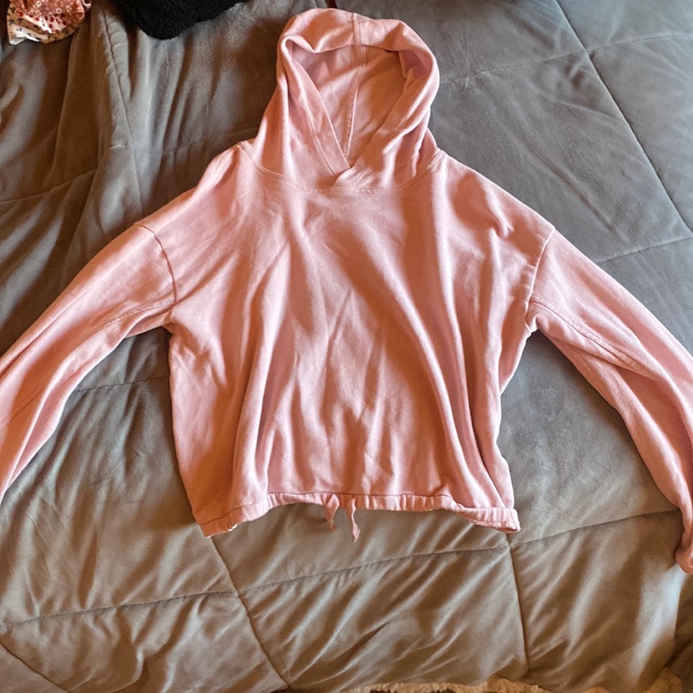 old navy light pink hoodie